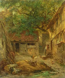 Maalaistalon sisäpiha, 1862